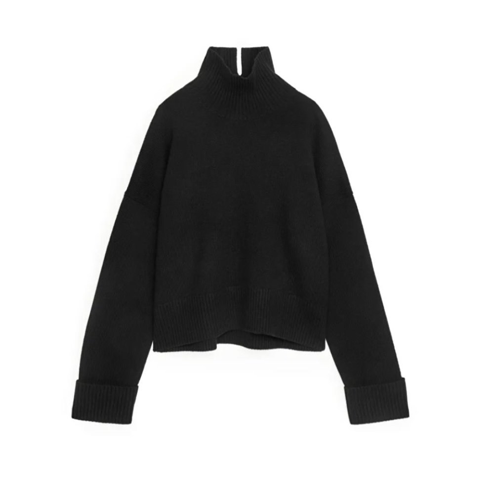 Arket High Neck Wool Sweater